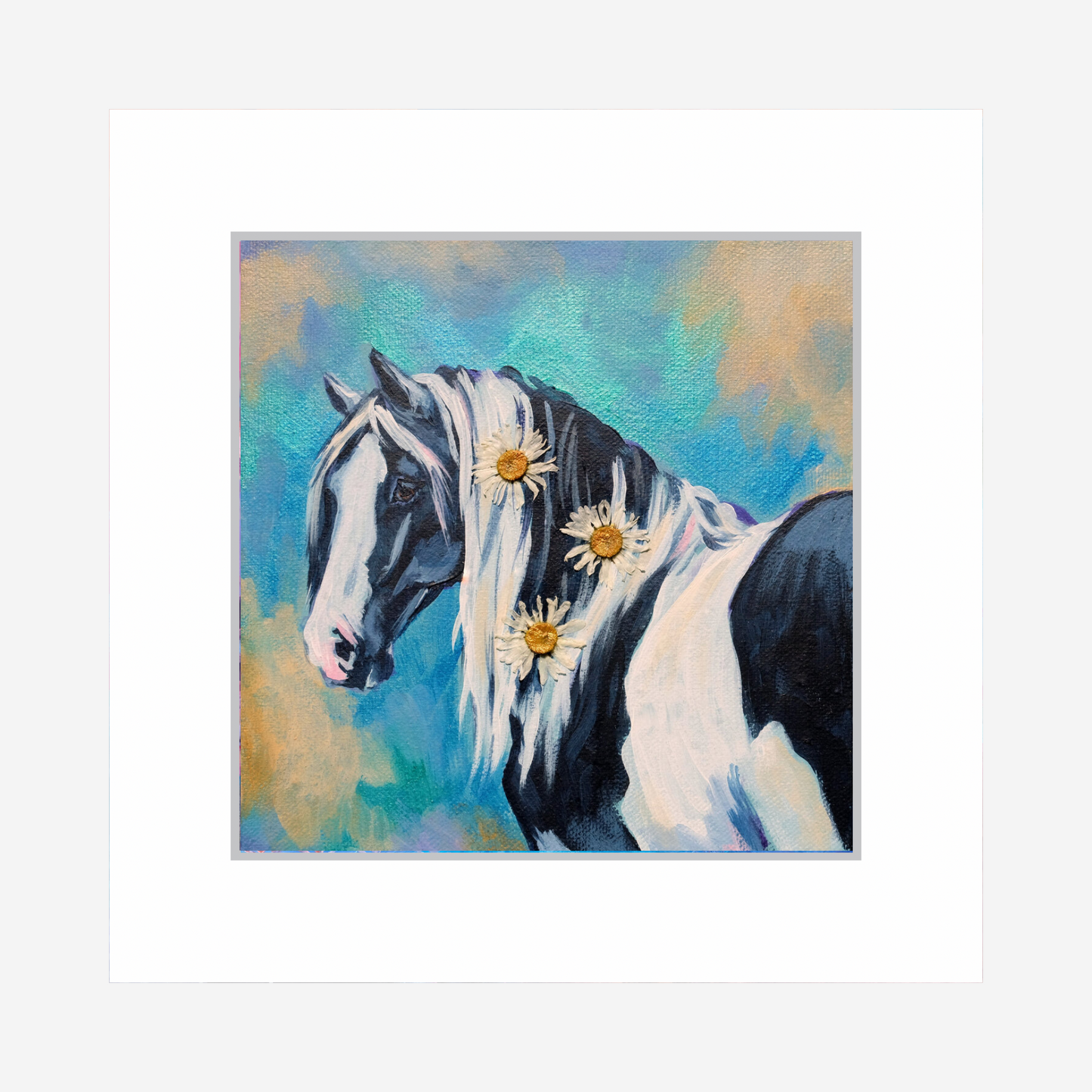 Mounted Mini Print - Daisy