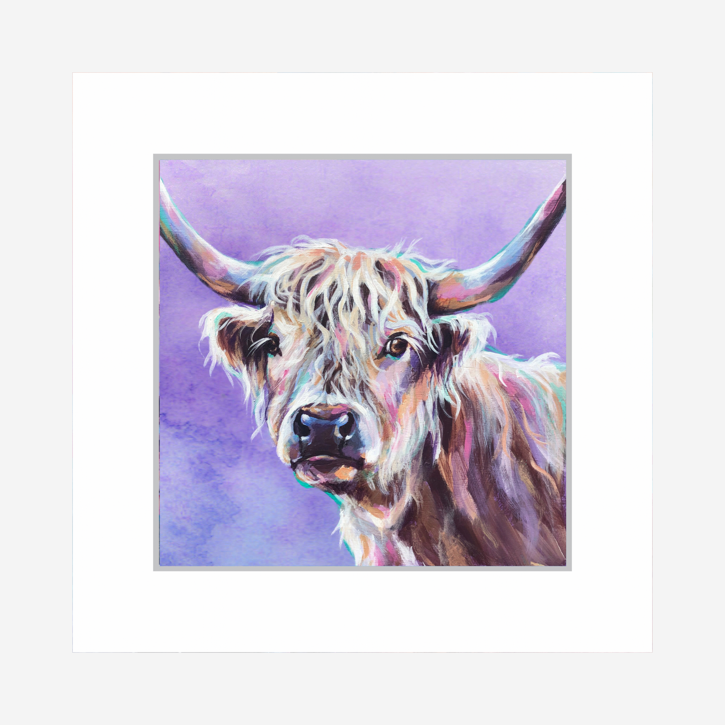 Mounted Mini Print - Gloria Purple