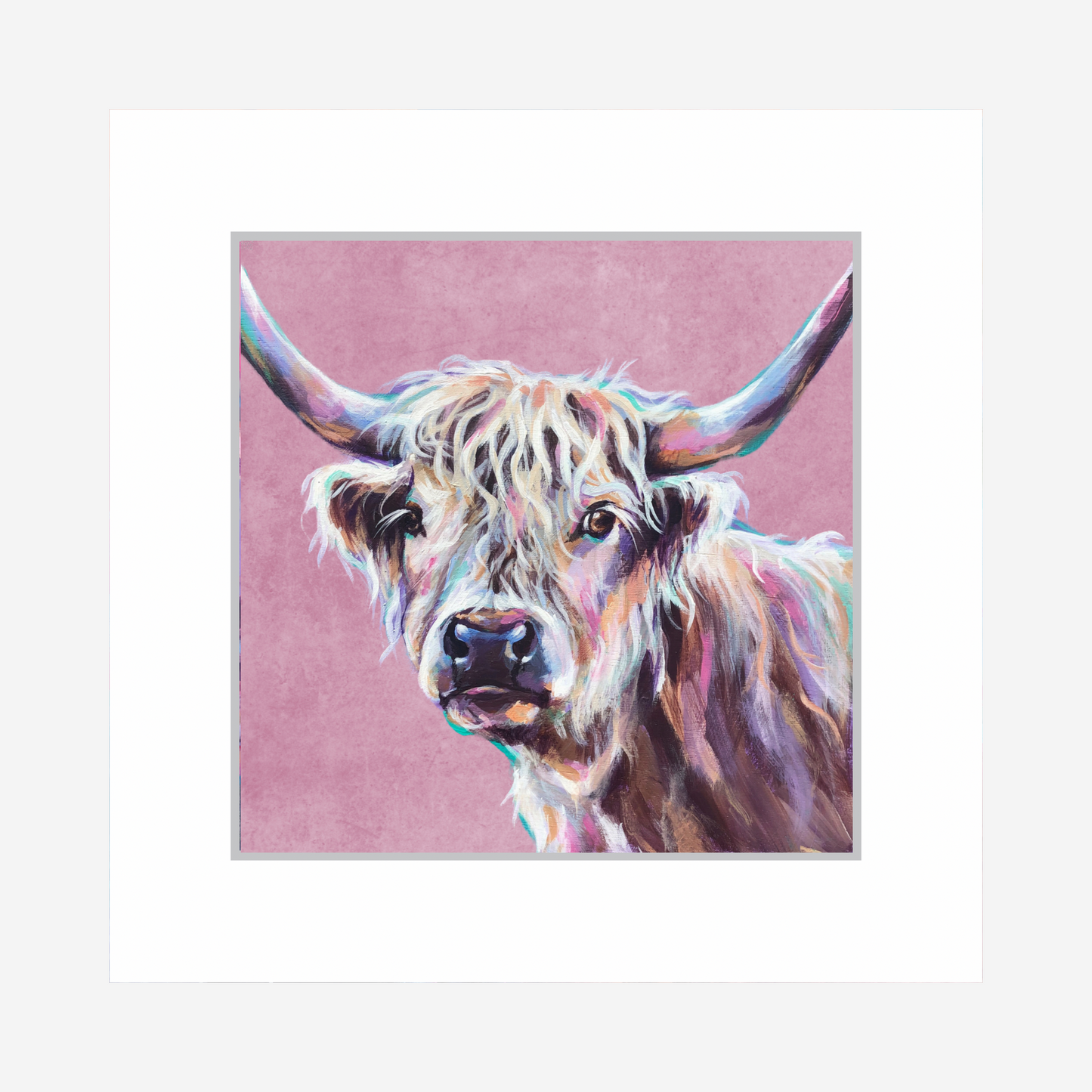 Mounted Mini Print - Gloria Pink