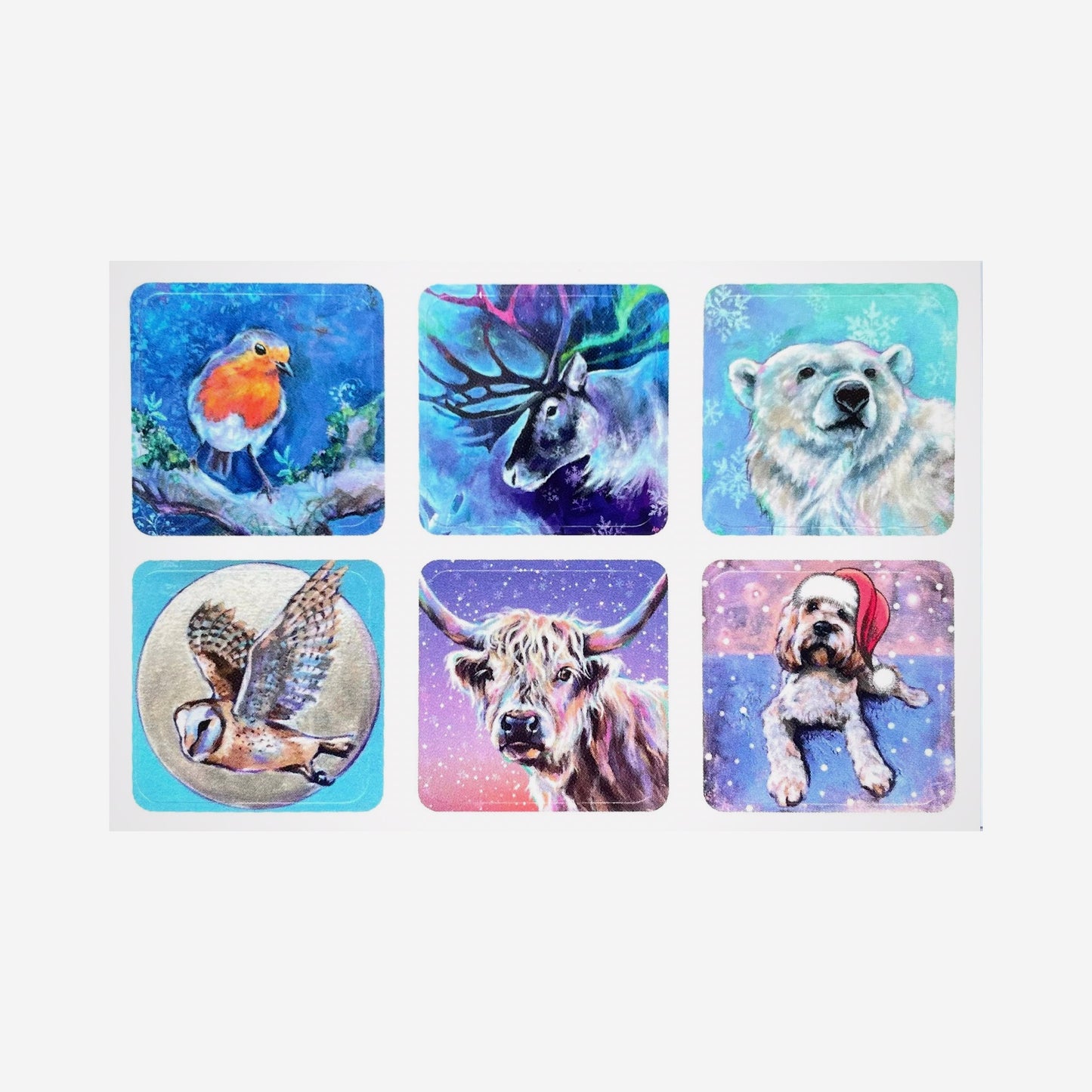 Mini Vinyl Stickers - Festive