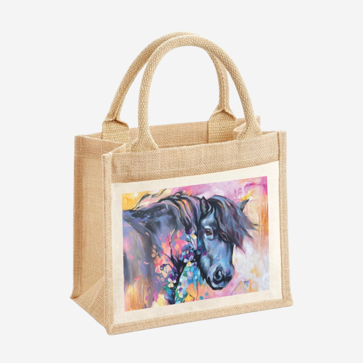 Jute Tote Bag - Viola