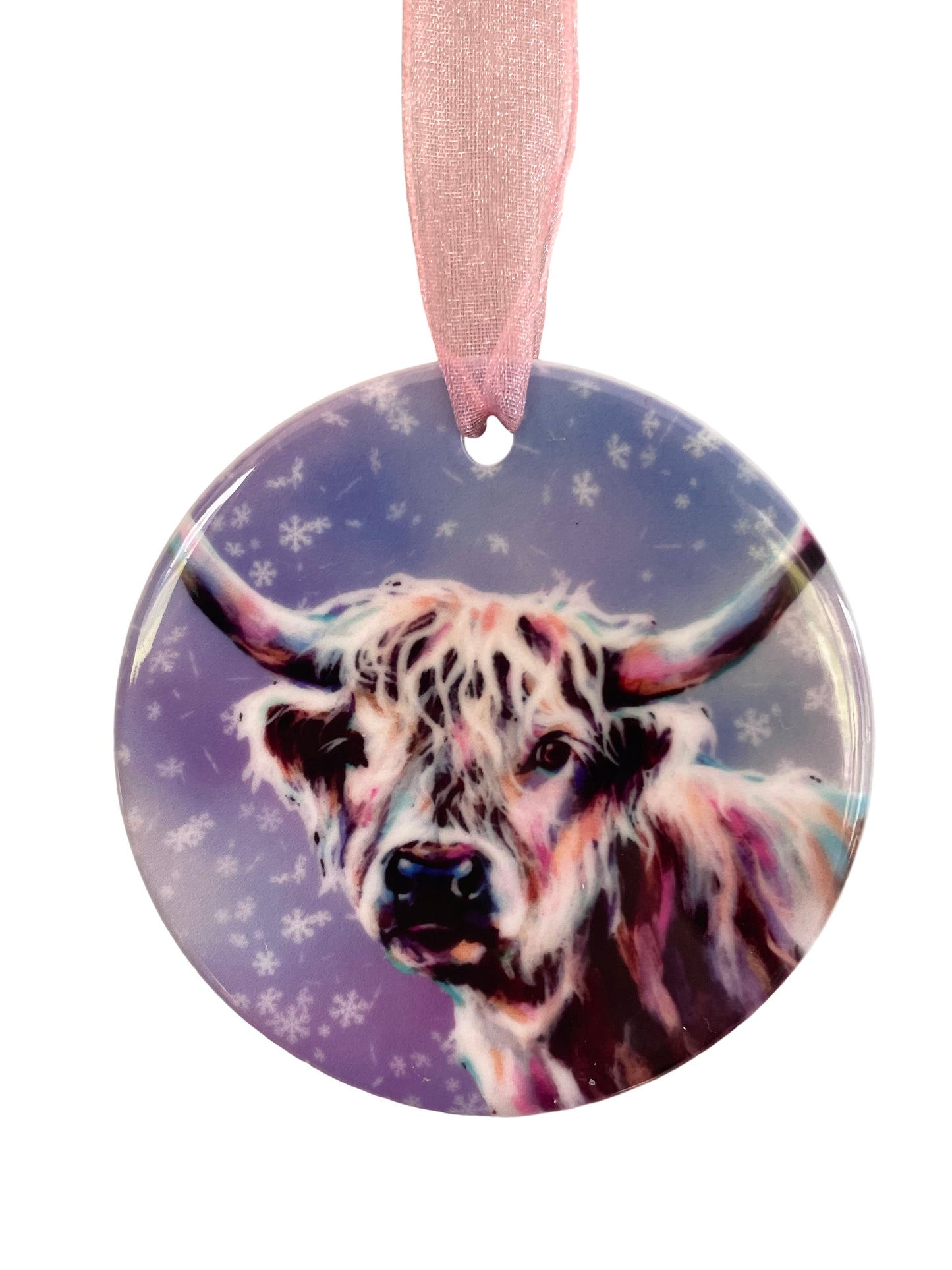 Highland Cow Ceramic Decoration