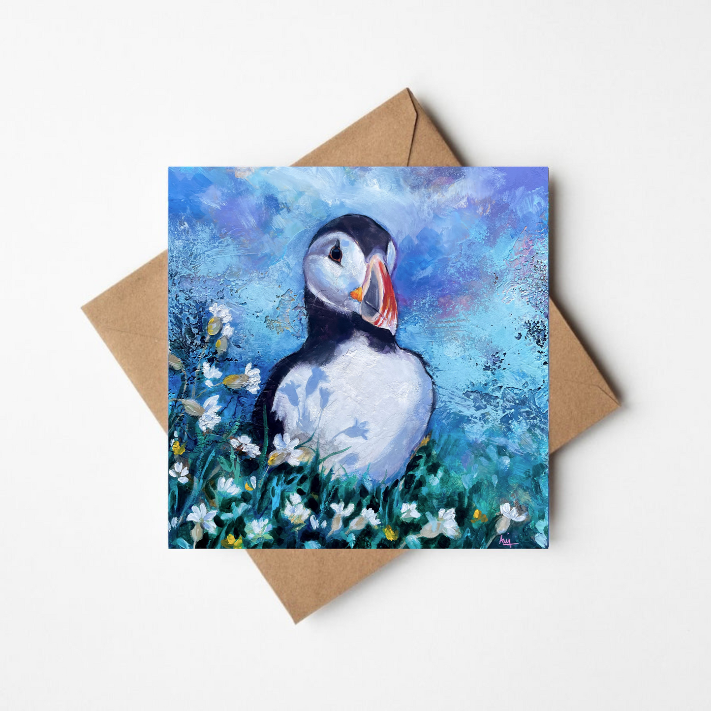Puffin - Greetings Card