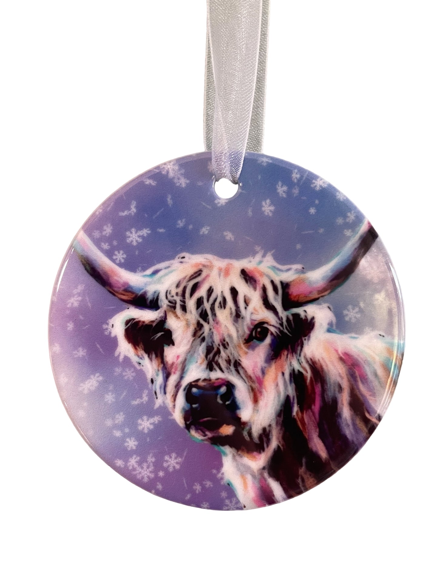 Highland Cow Ceramic Decoration