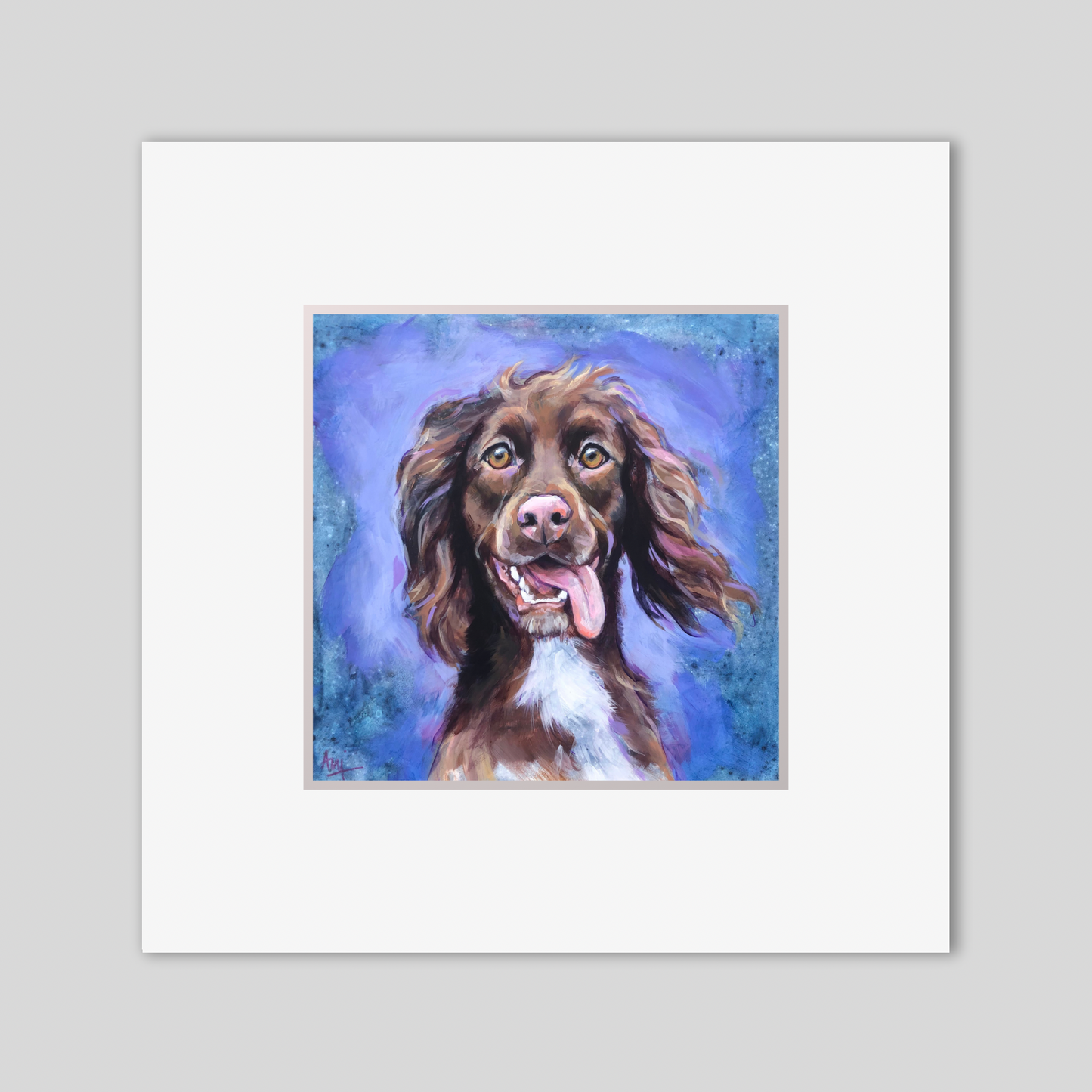 Mounted Mini Print - Cookie Cocker