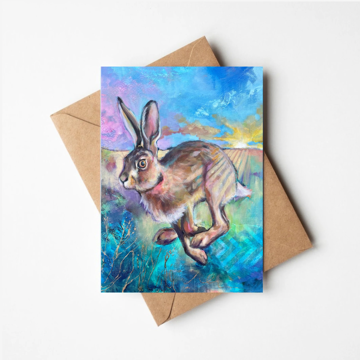Daybreak Hare - Greetings Card