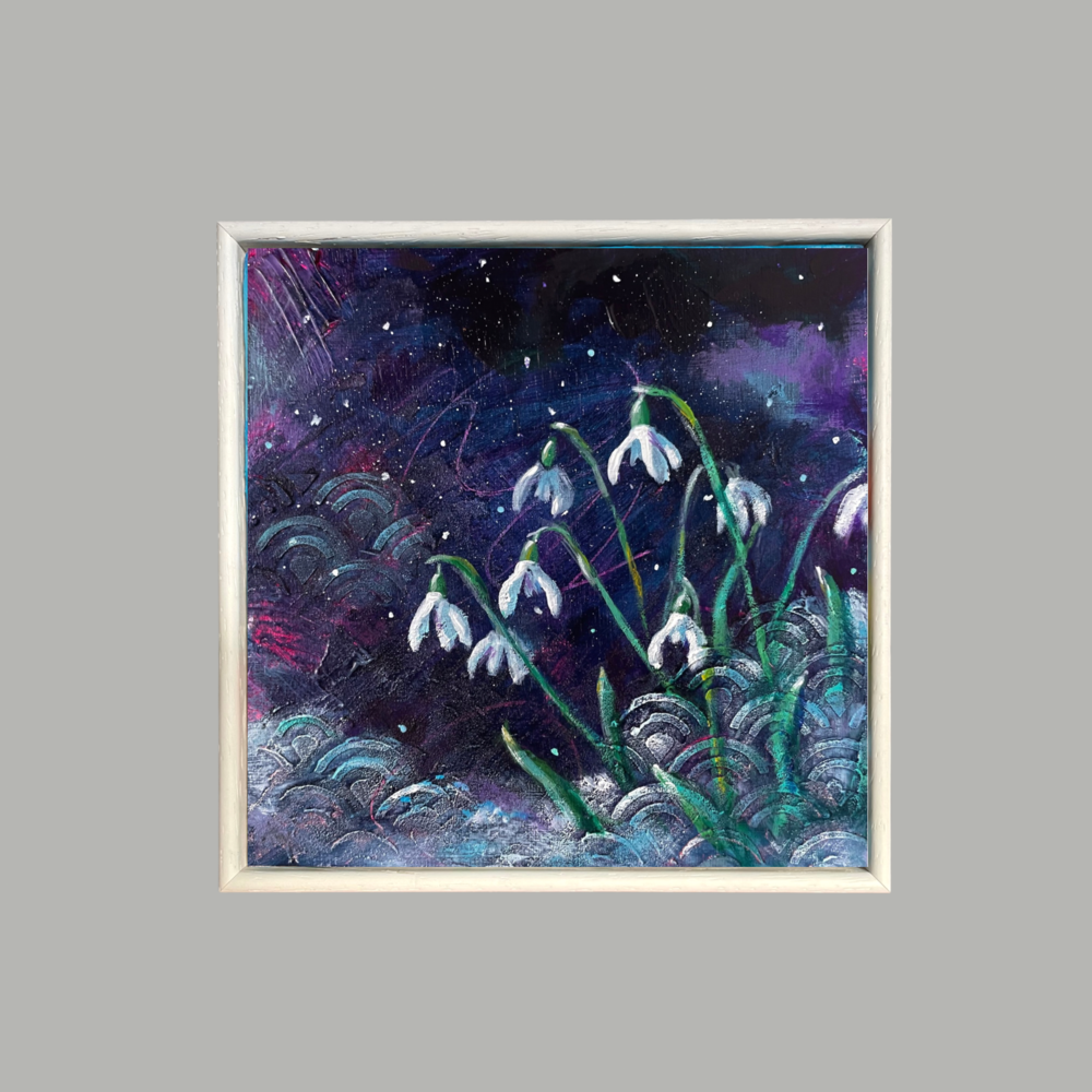 A Winter’s Night - Original Snowdrop Painting