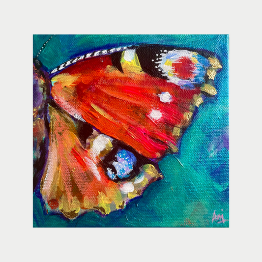 Fragmented ll - Framed Original Butterfly Painting