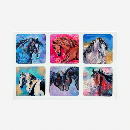 Mini Vinyl Stickers - Horses