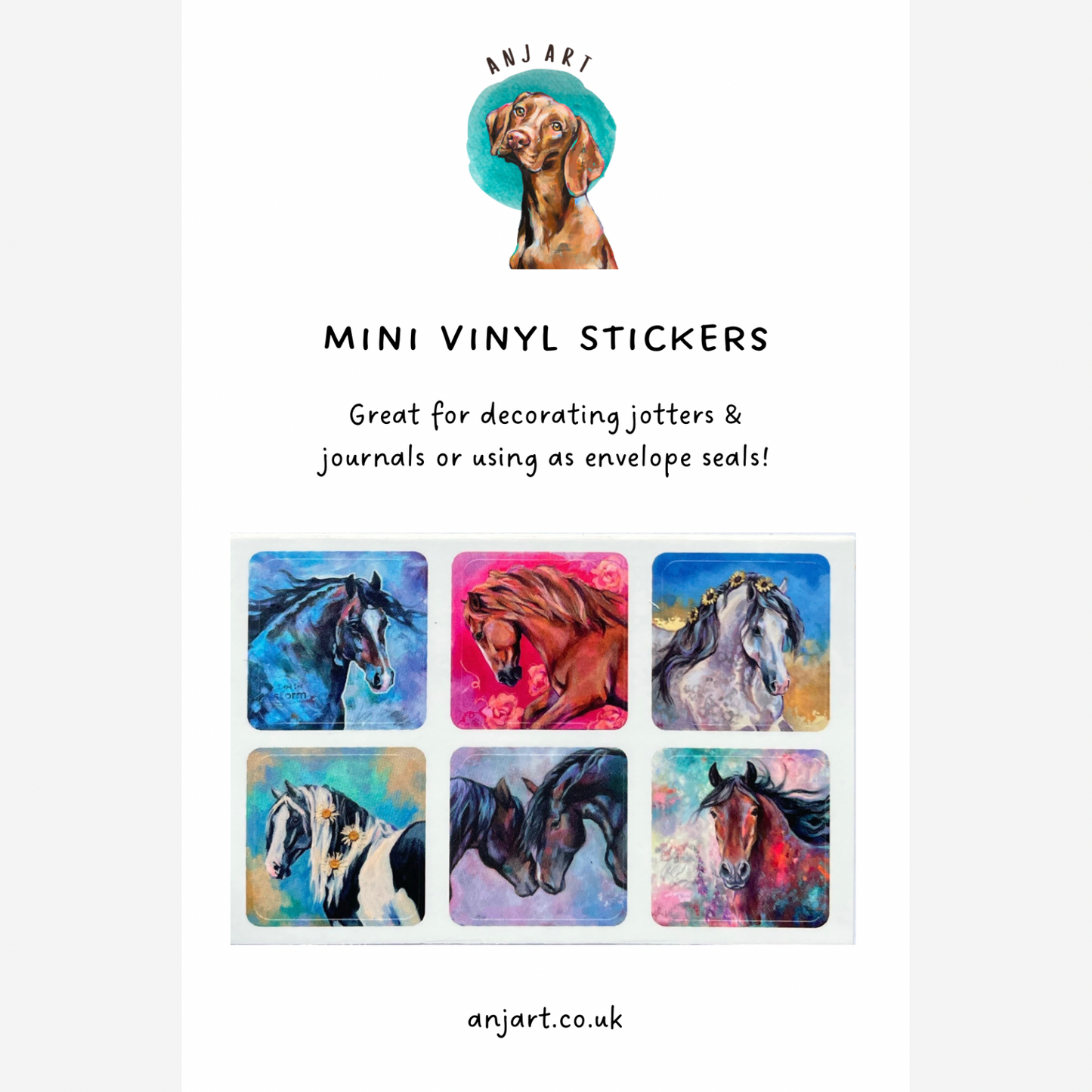 Mini Vinyl Stickers - Horses