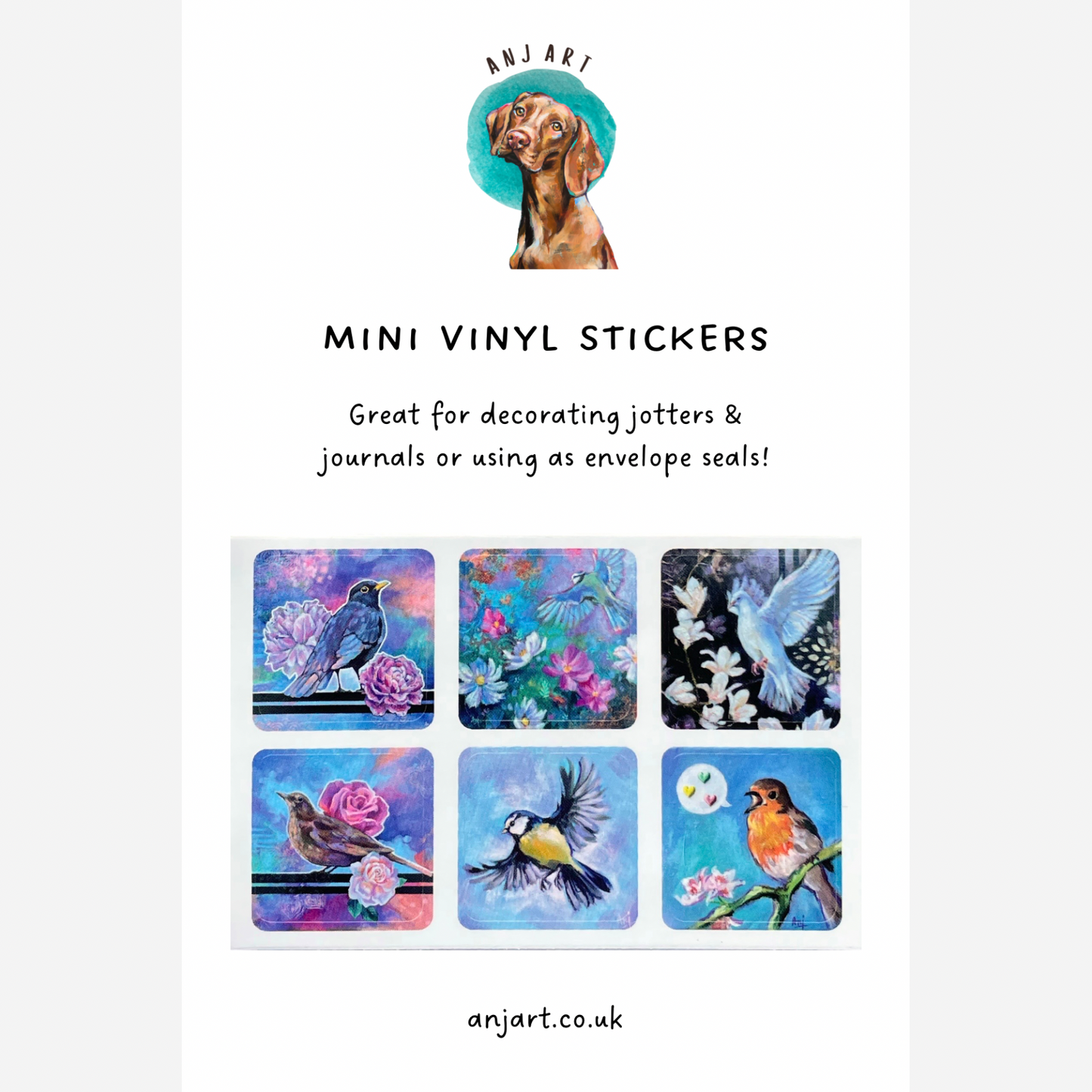 Mini Vinyl Stickers - Birds