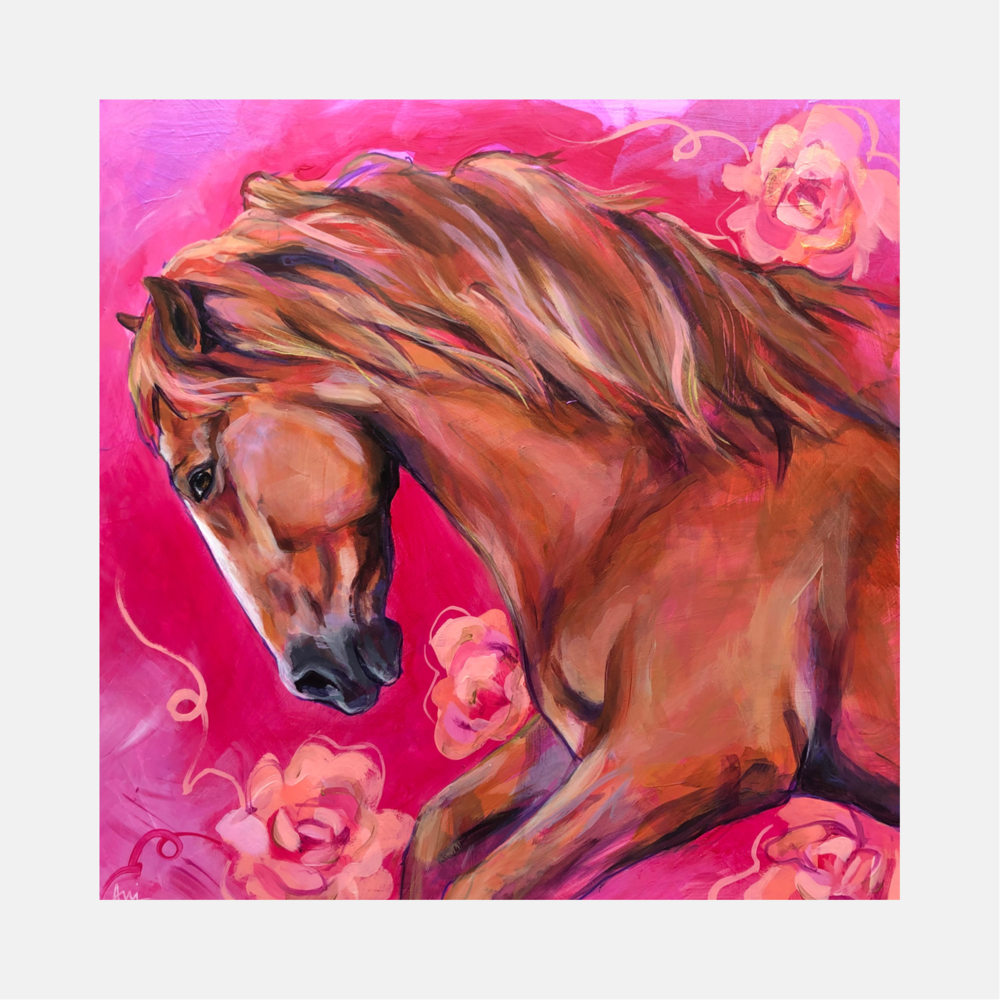 Epona - Framed Original Horse Painting