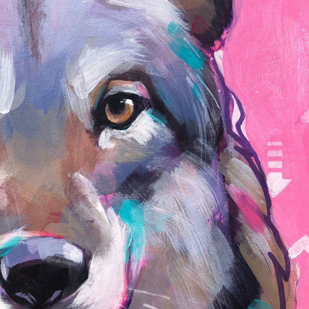 Skadi - Original Wolf Painting