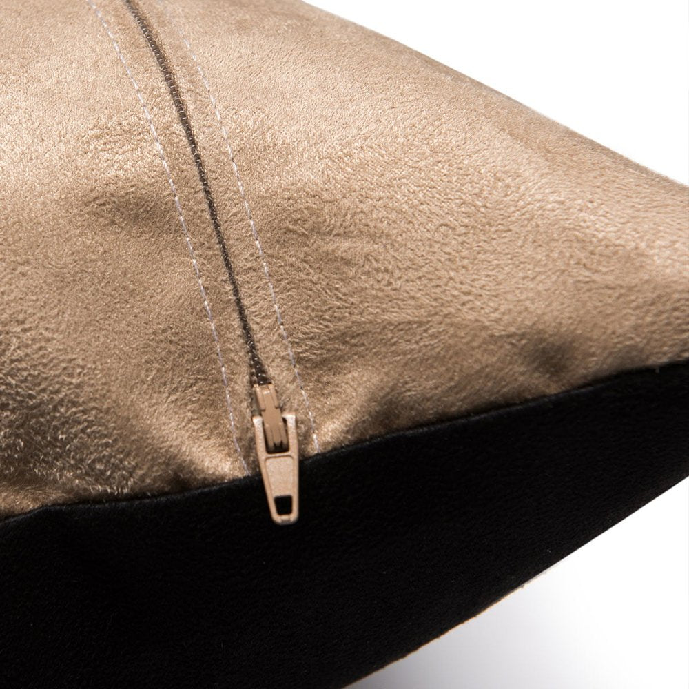 Sunburst Faux Suede Cushion