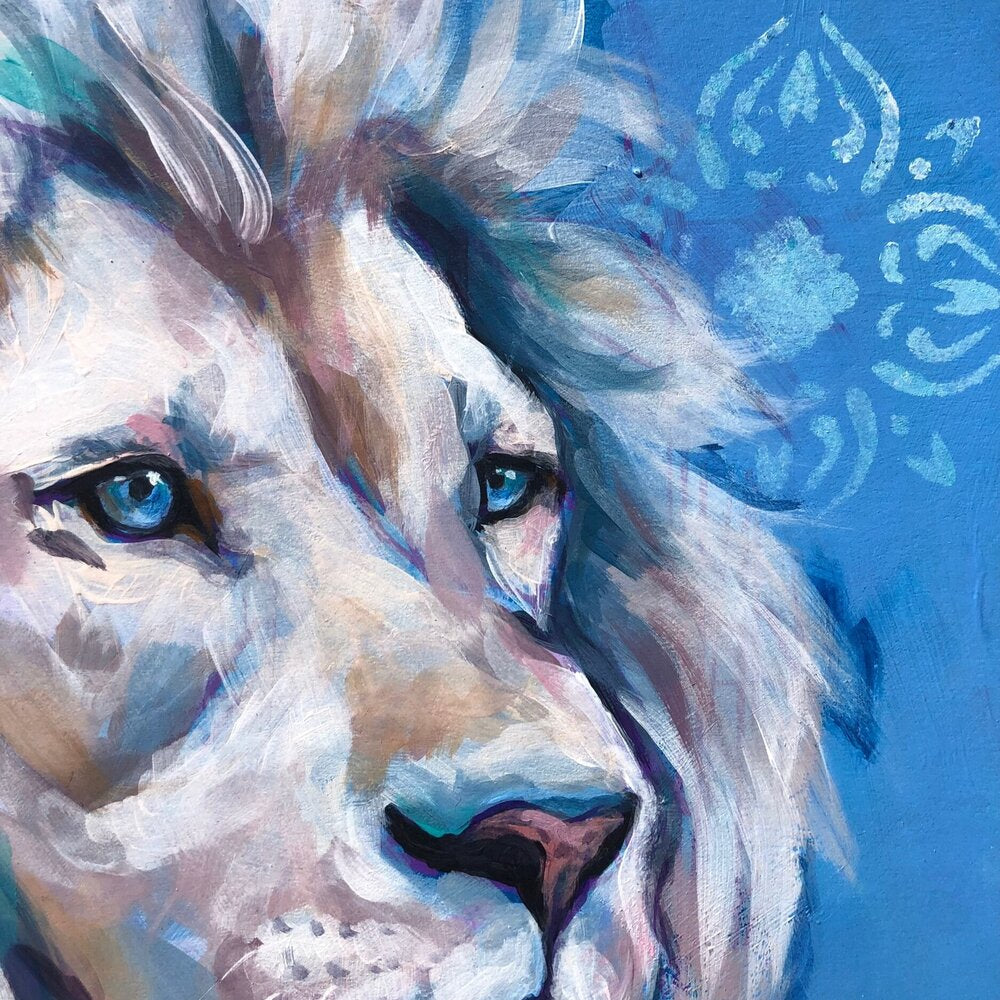 Deva - Original Lion Painting