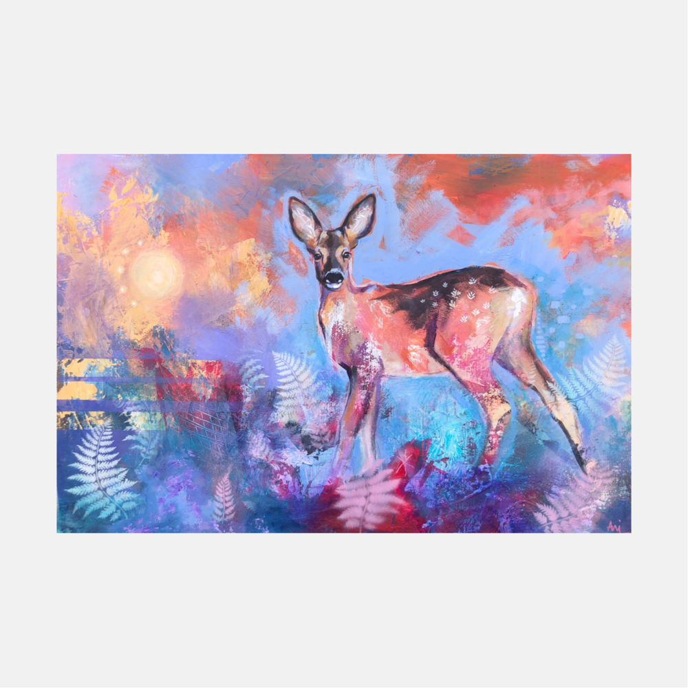 Equinox - Original Roe Deer Painting