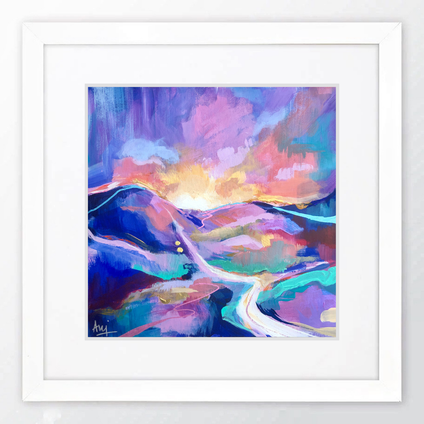 Horizon - Framed Original Landscape Painting