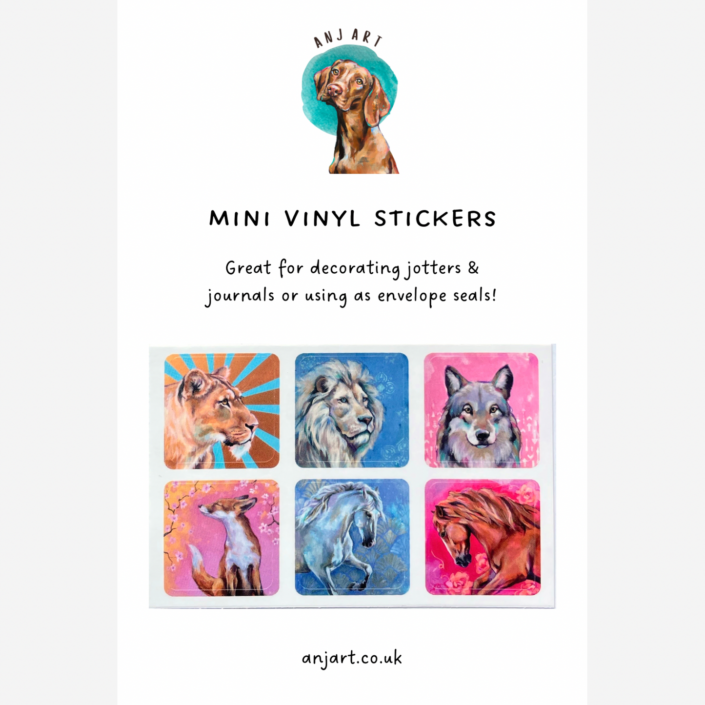 Mini Vinyl Stickers - Animal Deities