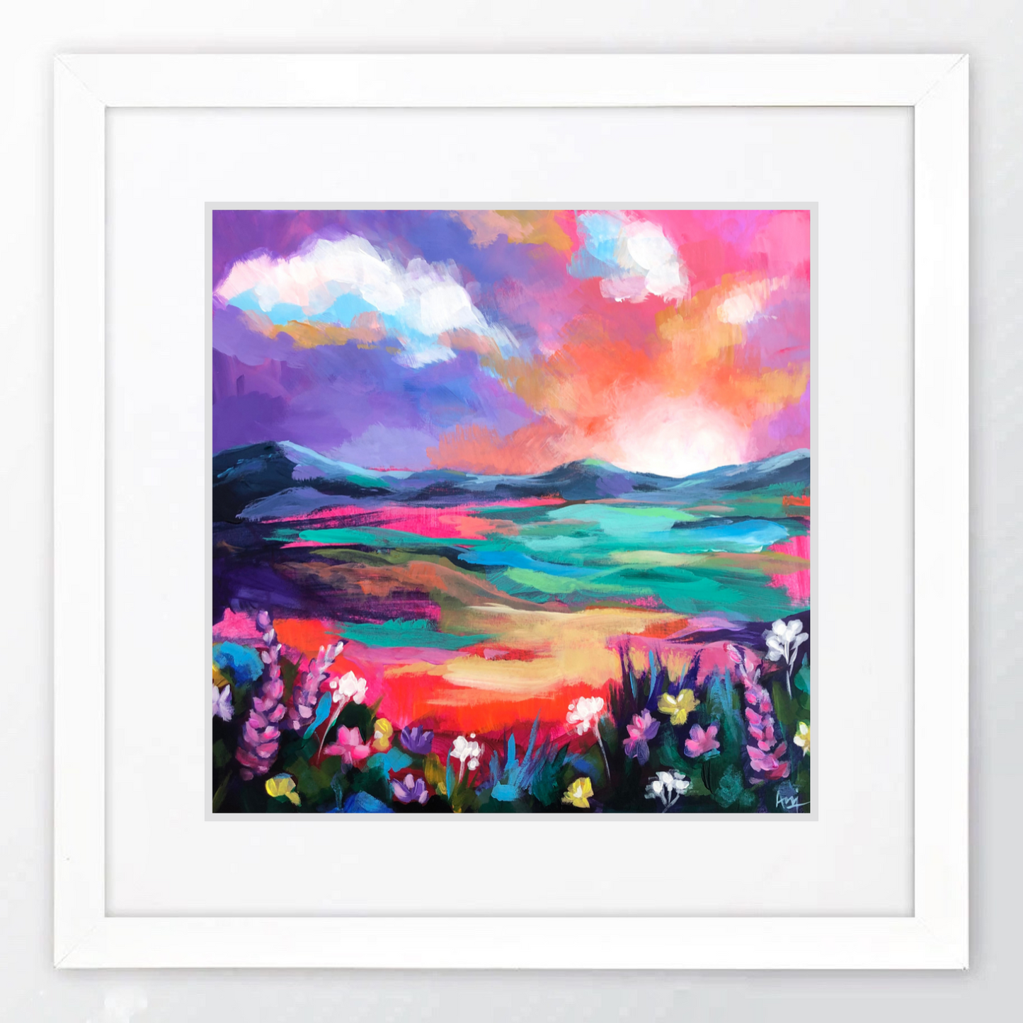 Sunburst - Framed Original Landscape Painting