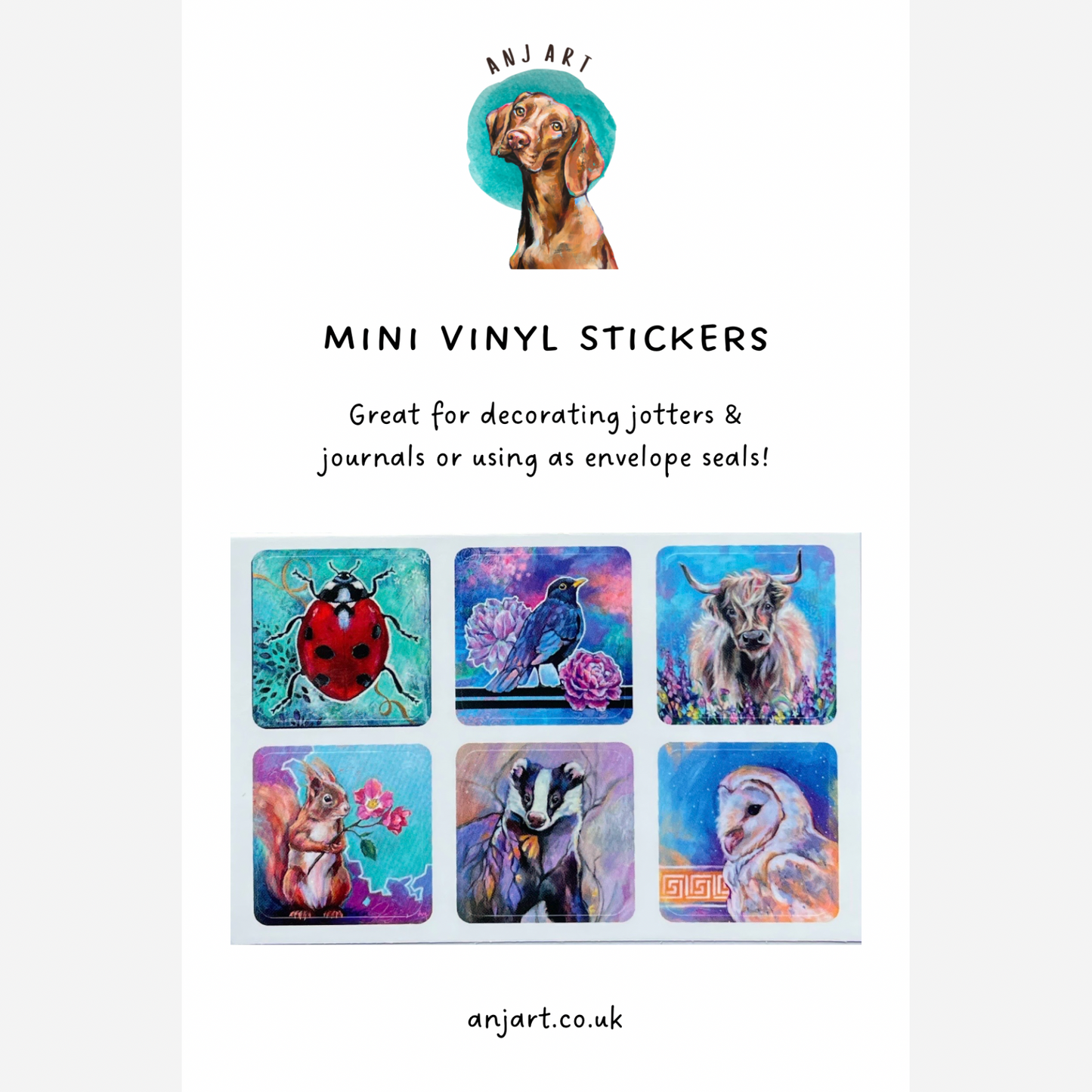 Mini Vinyl Stickers - British Beasties #2