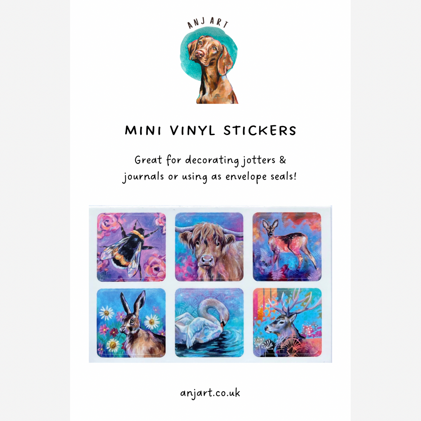 Mini Vinyl Stickers - British Beasties #1