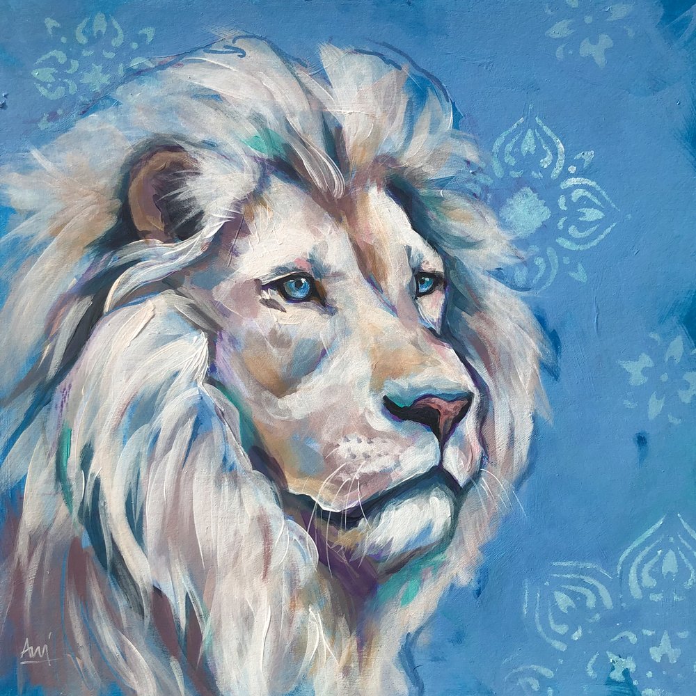Deva - Original Lion Painting