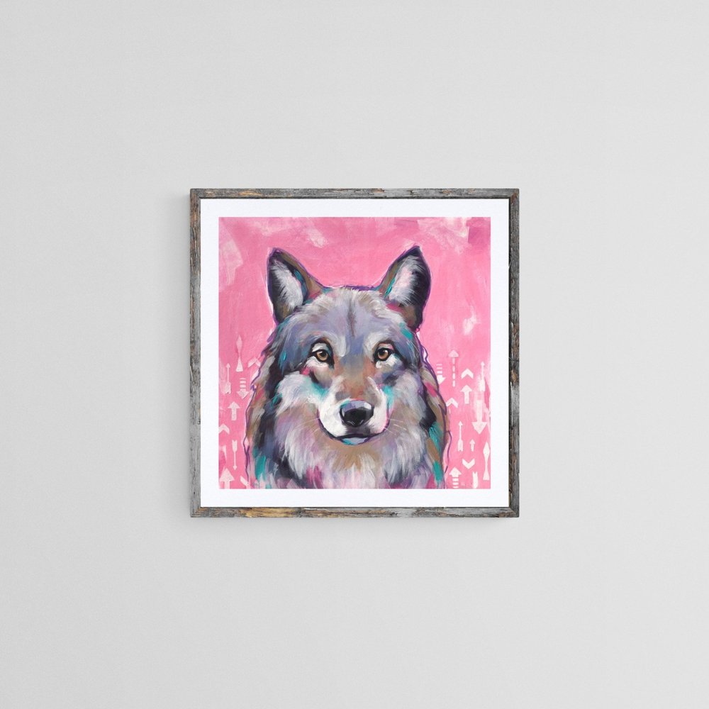 Skadi - Original Wolf Painting