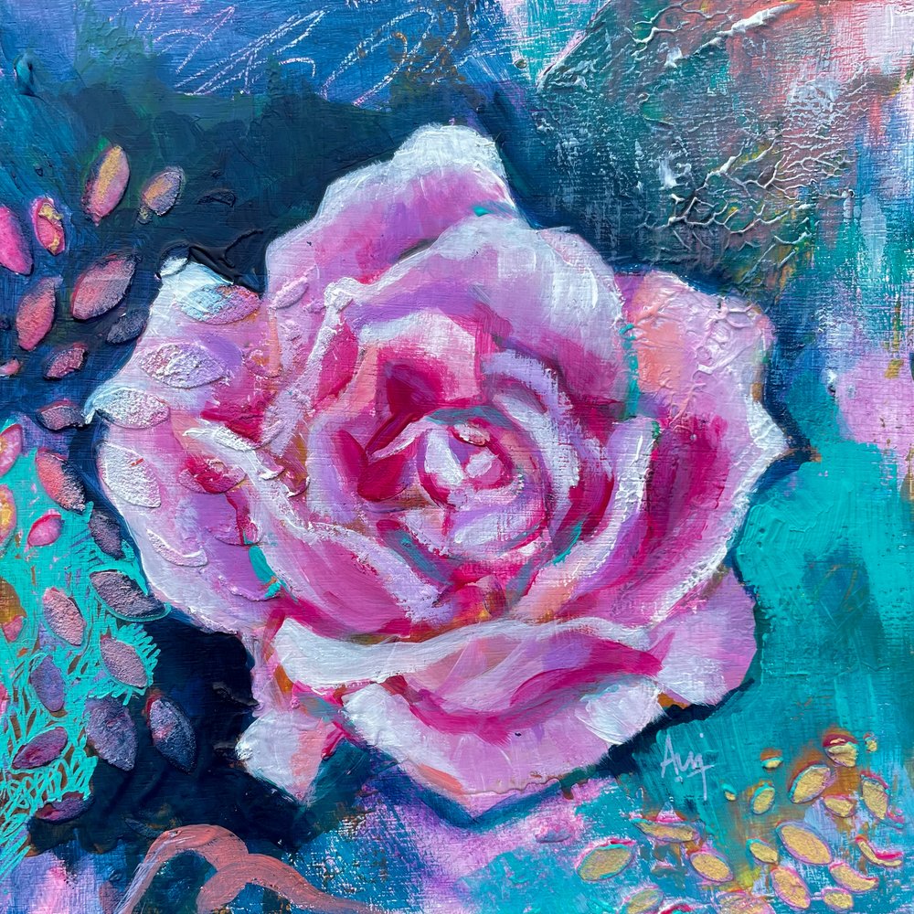 Serenity - Original Floral Painting