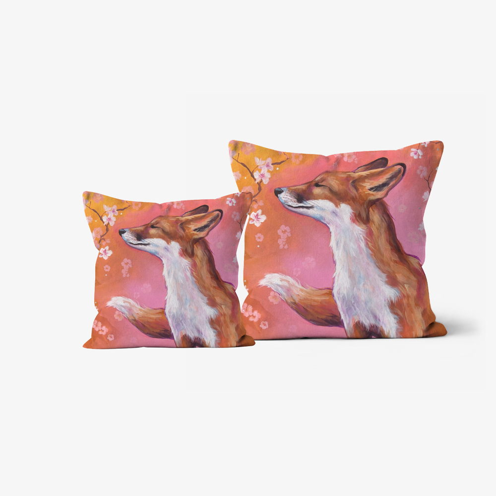 Fox Faux Suede Cushion