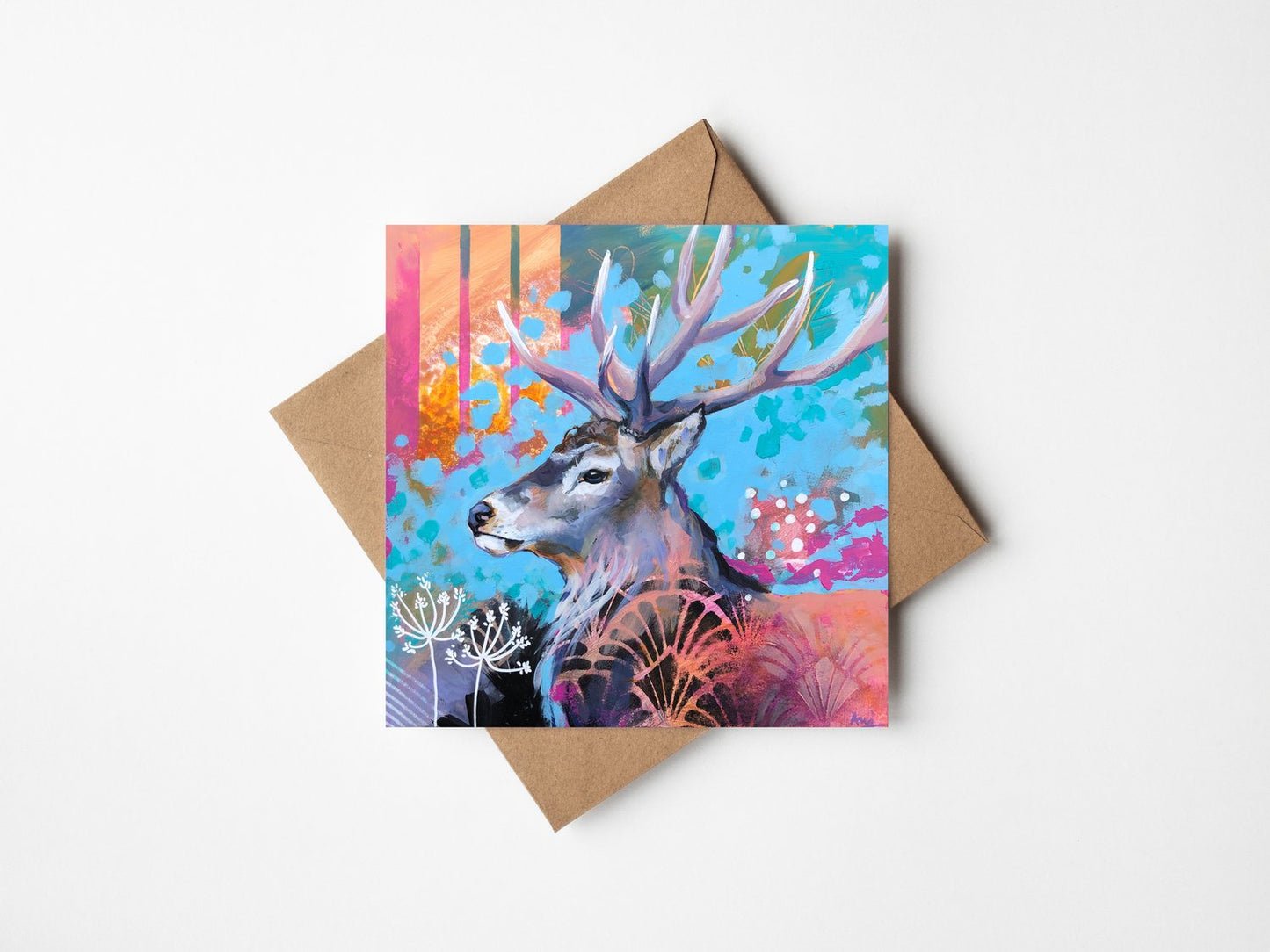 Euphoria Stag - Greetings Card