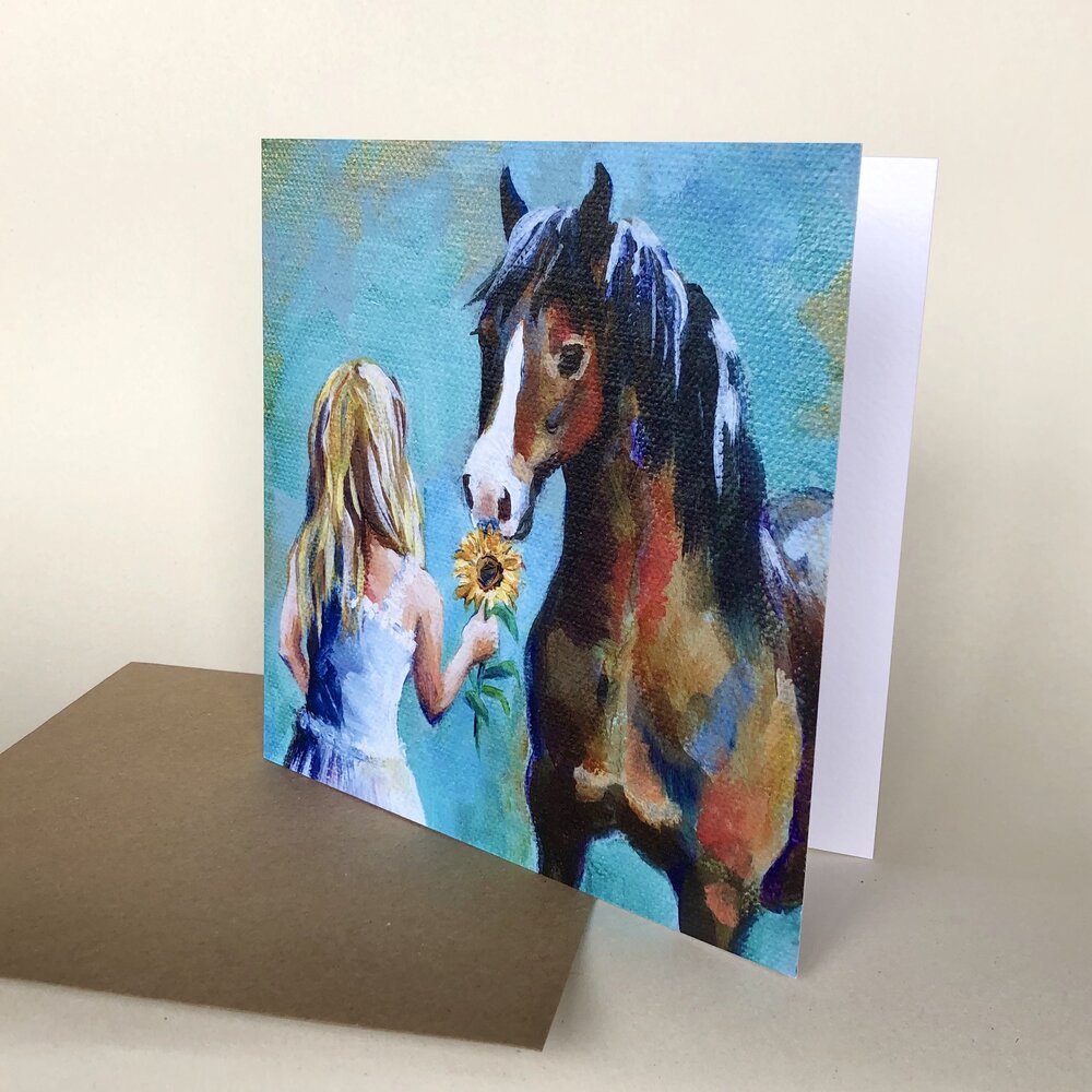 The Gift Horse - Greetings Card