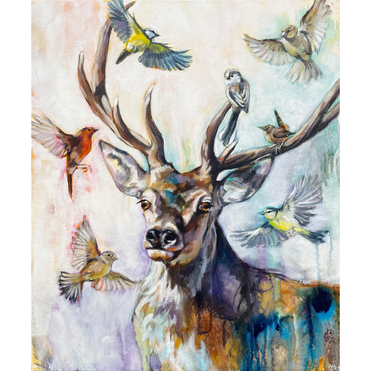 Menagerie - Original Stag Painting