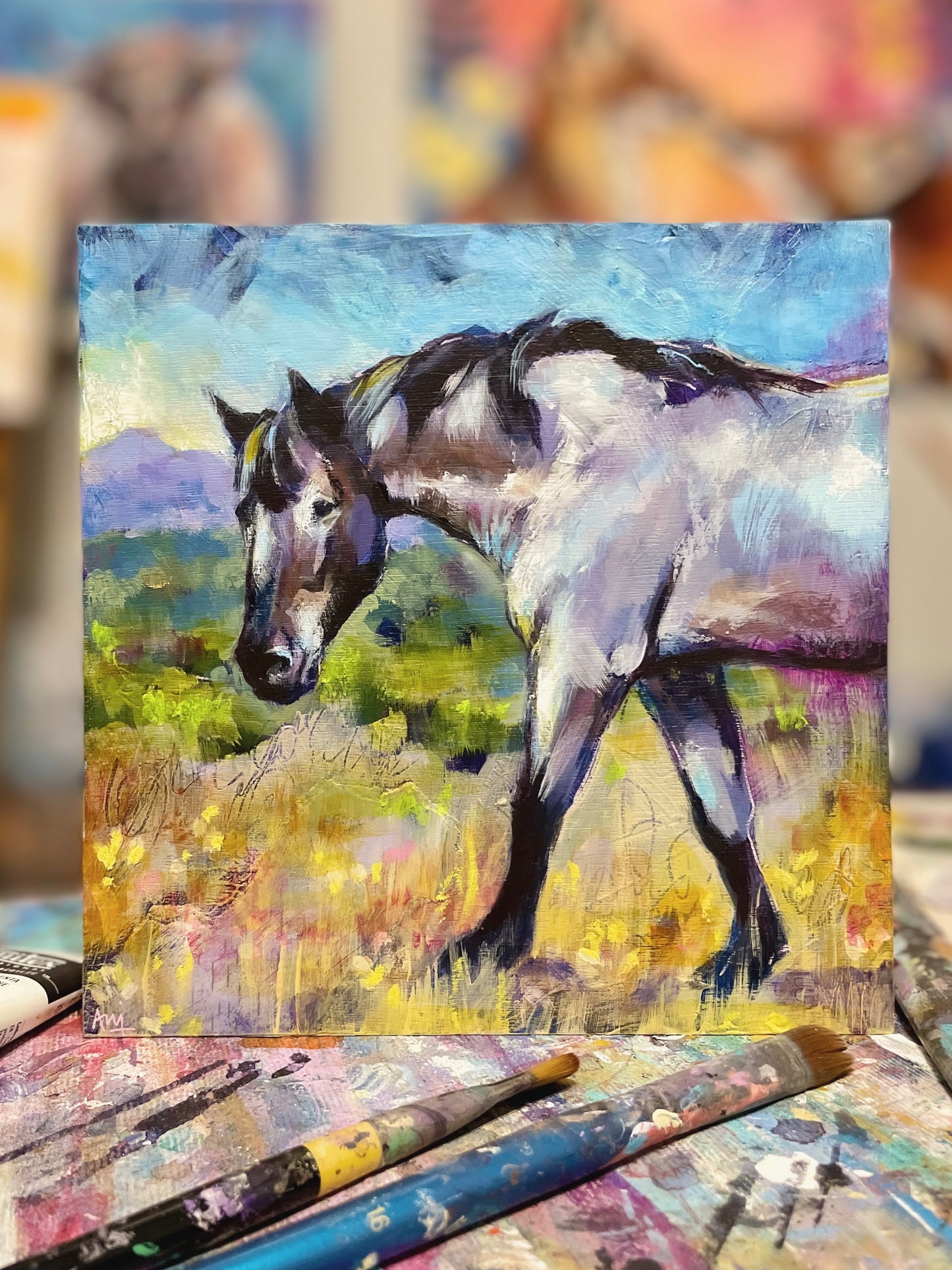 Ranger - Framed Original Horse Painting