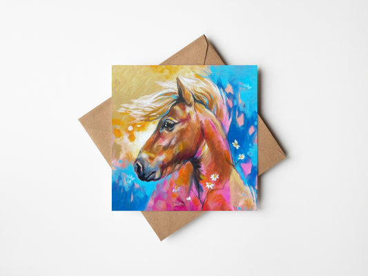 Gowan Shetland Pony - Greetings Card