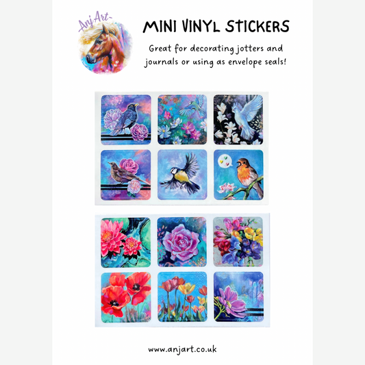Mini Vinyl Stickers - Garden
