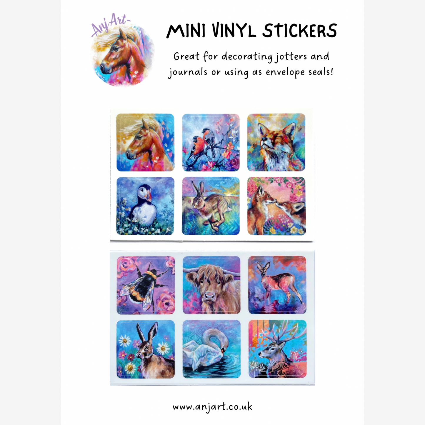 Mini Vinyl Stickers - British Beasties #3