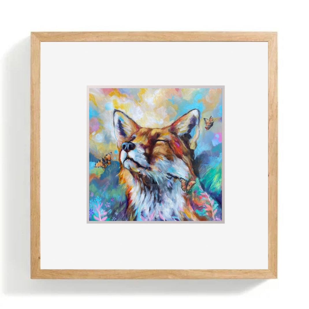 Enlightened - Framed Fox Print
