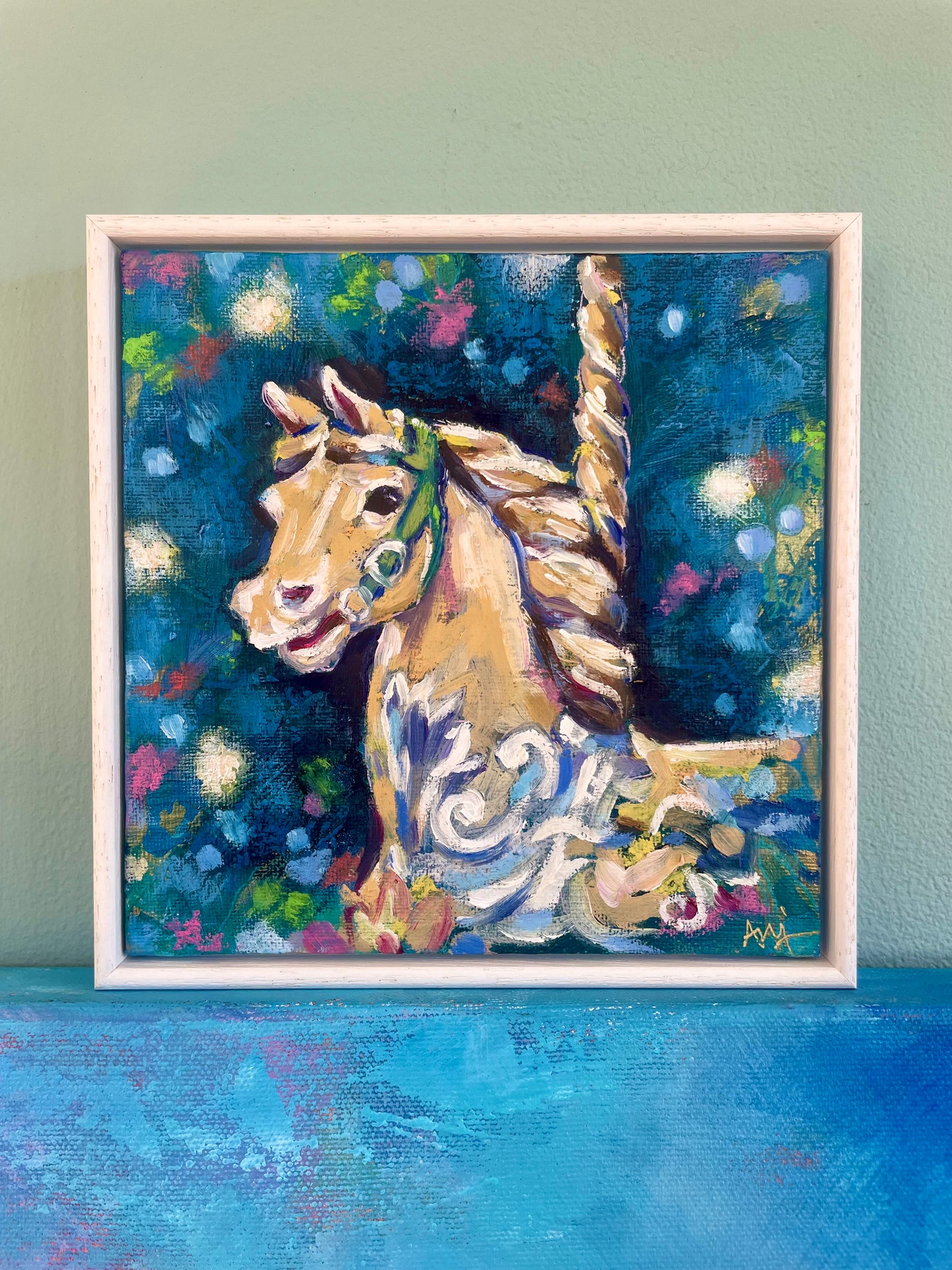 Carousel - Framed Original Painting