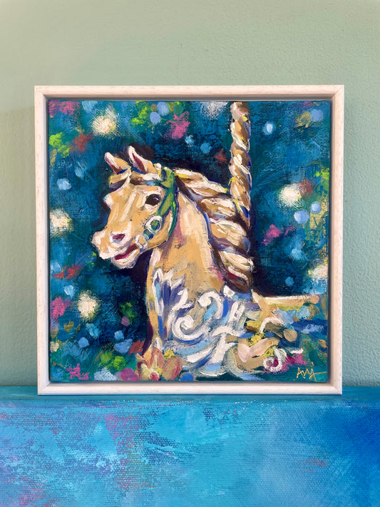 Carousel - Framed Original Painting