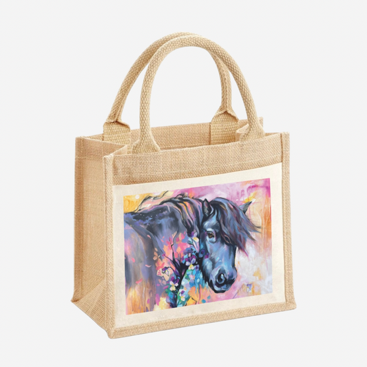 Jute Tote Bag - Viola