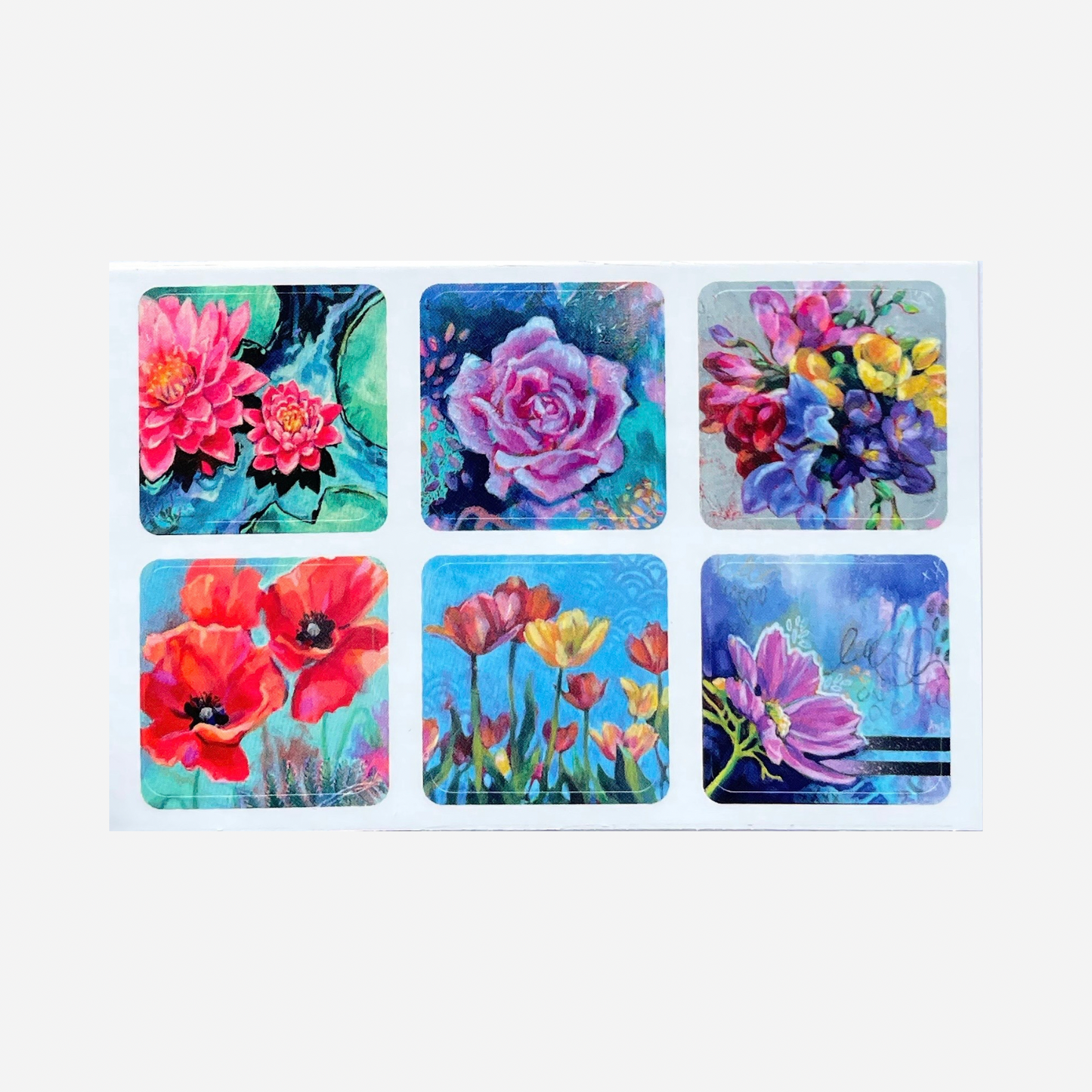 Mini Vinyl Stickers - Landscapes & Flowers