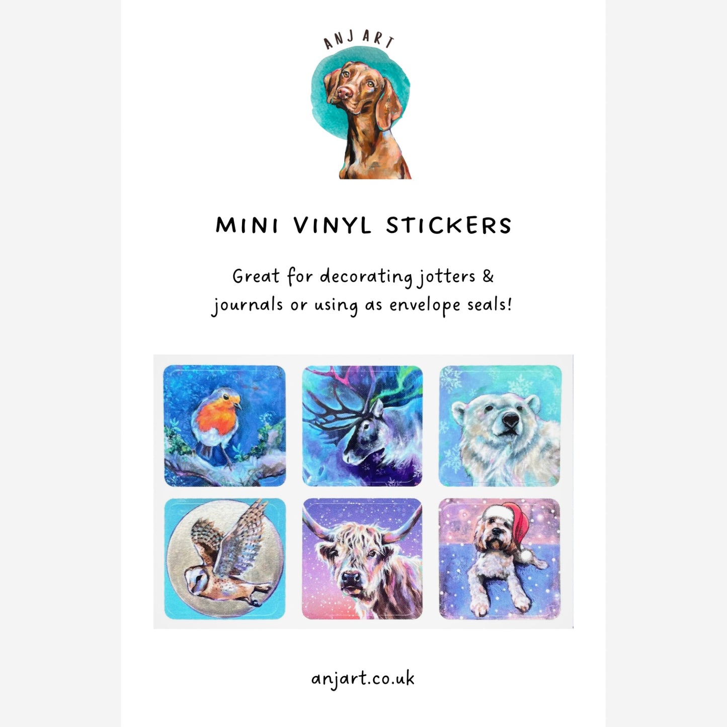 Mini Vinyl Stickers - Festive