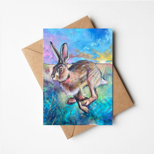 Daybreak Hare - Greetings Card
