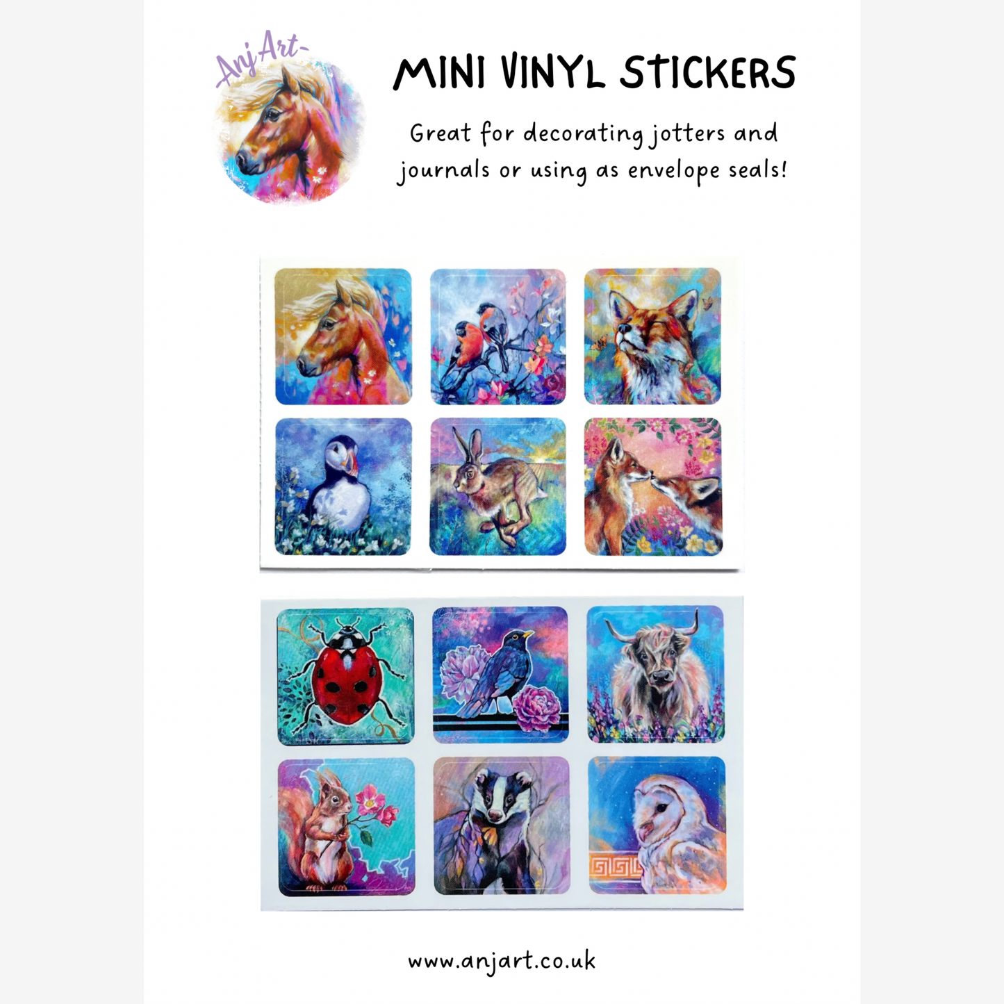 Mini Vinyl Stickers - British Beasties #2