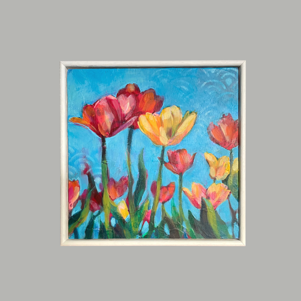 Cheery Tulips - Original Floral Painting