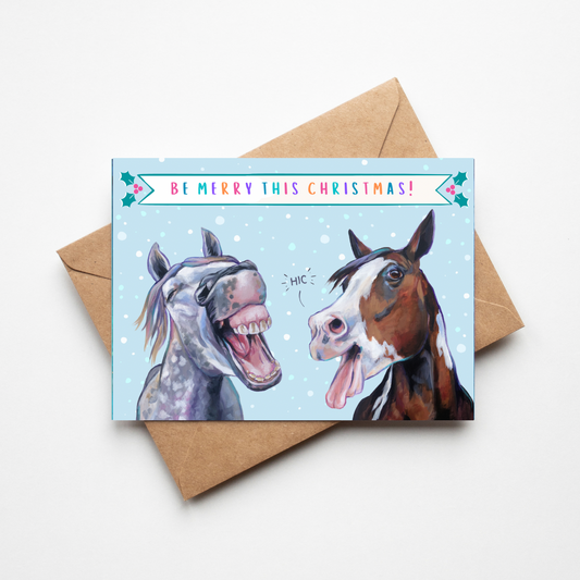 Be Merry This Christmas - Greetings Card (Singles & Packs)