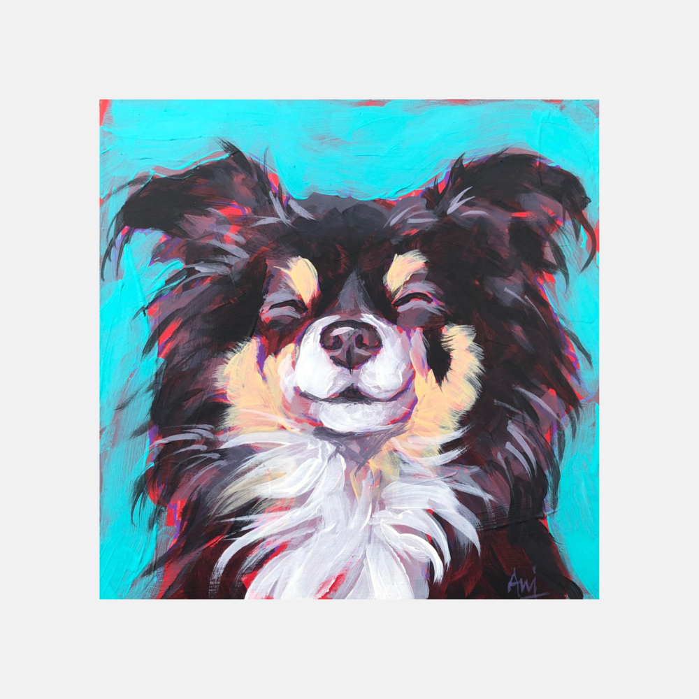 Zen Chihuahua - Original Dog Painting