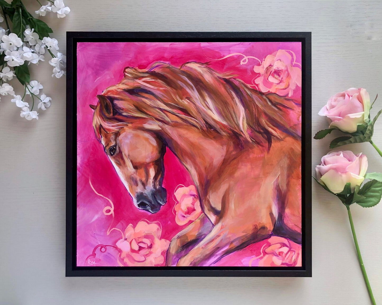 Epona - Framed Original Horse Painting