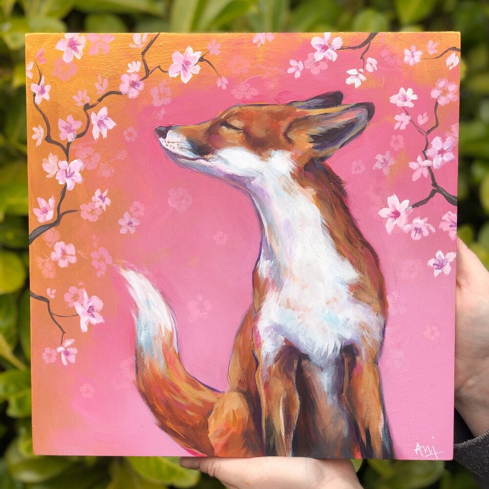 Inari - Original Fox Painting