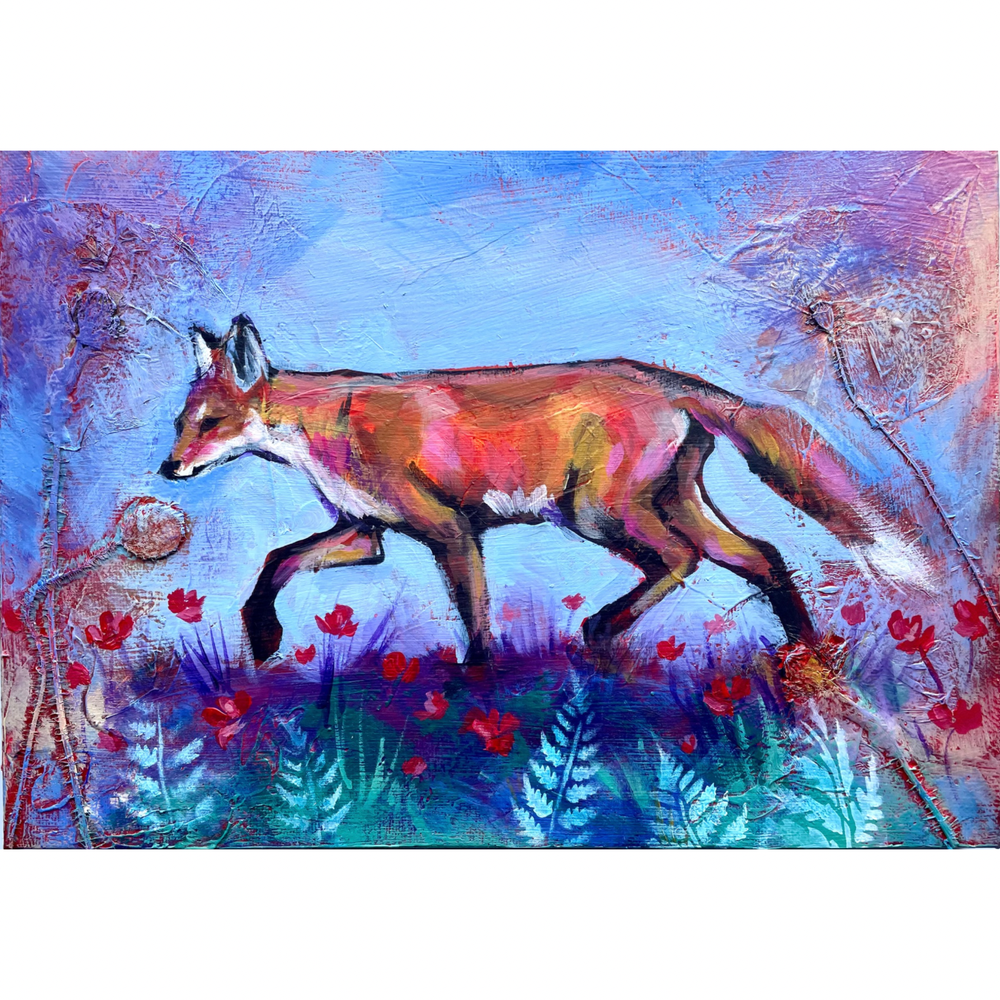 Remembrance  - Framed Original Fox Painting